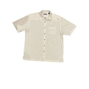 Lot Of 2 Cubavera Men's Short Sleeve Button Up Shirts Size Large